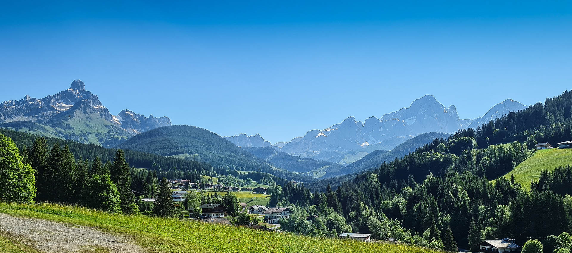 Ausblick vom Urlaub am Bio-Bauernhof Mittersteghof Filzmoos, Österreich
