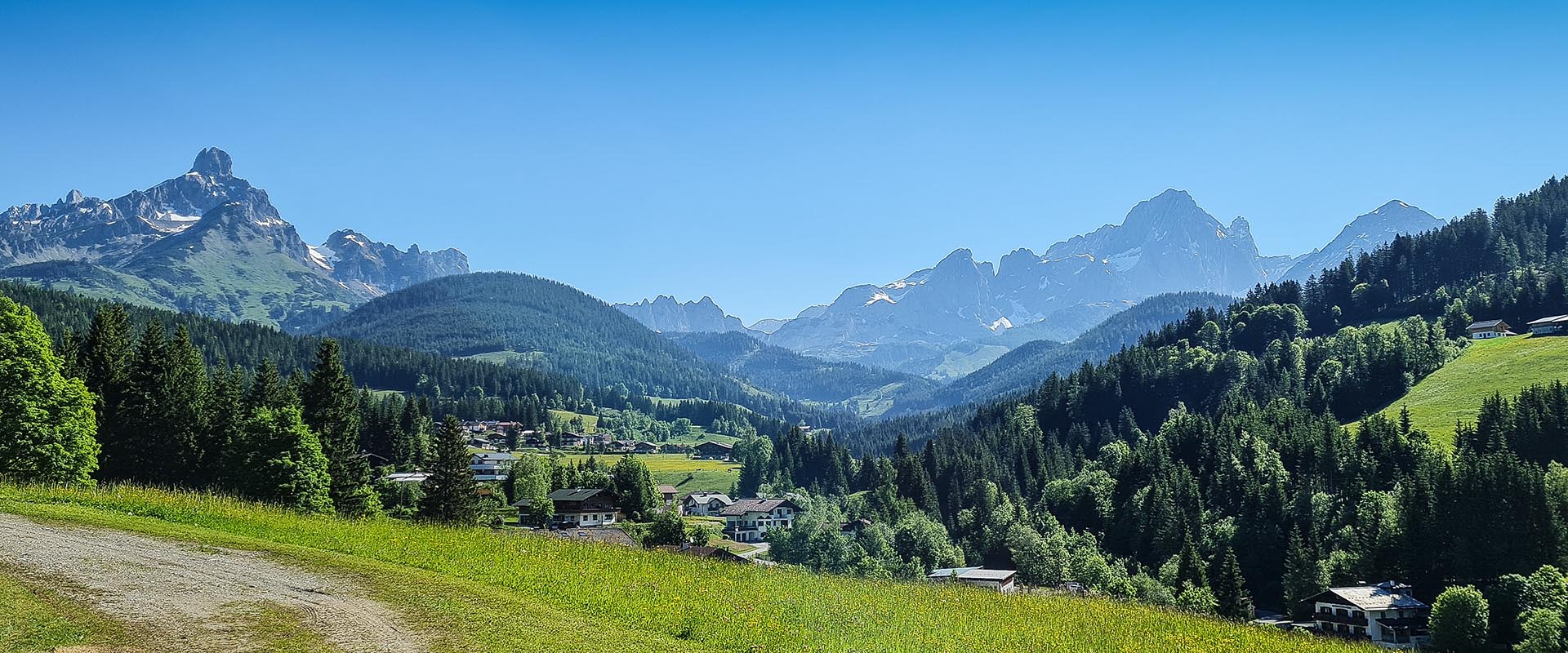 Ausblick vom Urlaub am Bio-Bauernhof Mittersteghof Filzmoos, Österreich