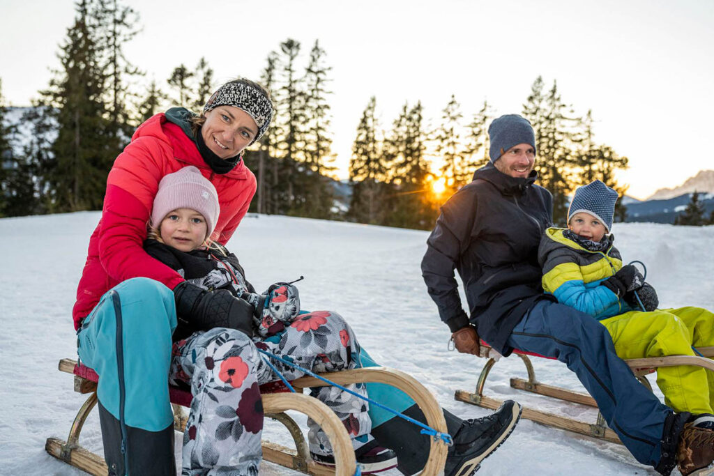 Rodeln in Filzmoos mit der ganzen Familie, Salzburger Land - Bio Bauernhof Mittersteghof