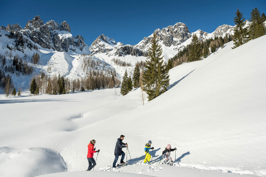 Schneeschuhwandern in Filzmoos, Salzburger Land - Bio Bauernhof Mittersteghof