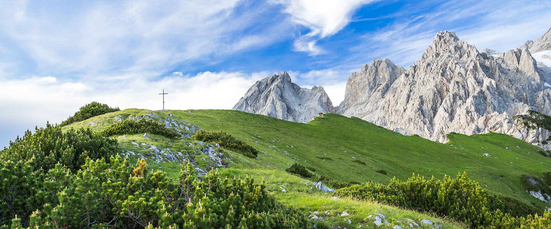 Wandern in den Bergen Filzmoos - Bauernhofurlaub Mittersteghof im Salzburger Land, Österreich
